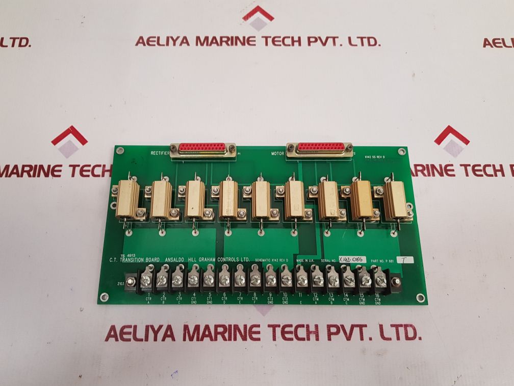 Hill Graham Controls P 681 T C.T. Transition Board
