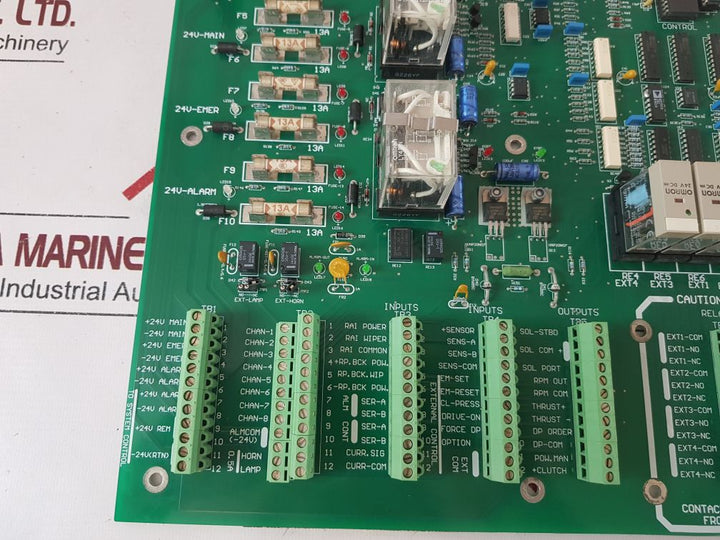 Hirp 73.00.0109.00 Rev-c Tunnel Thruster Backplane Pc Board