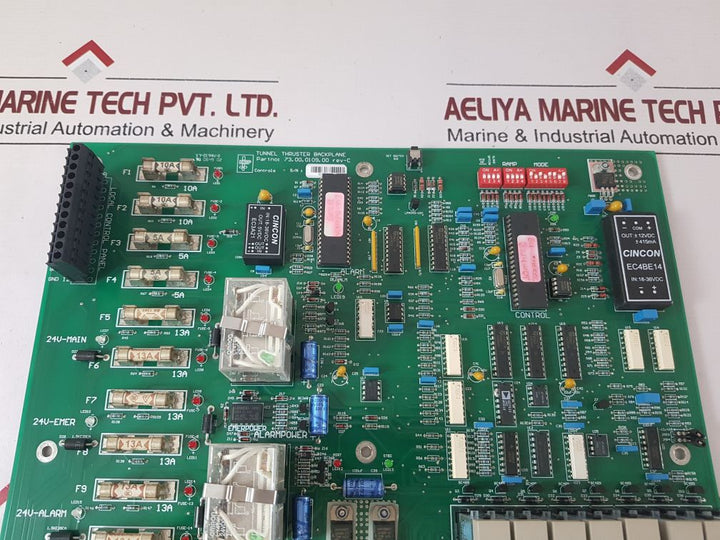 Hirp 73.00.0109.00 Rev-c Tunnel Thruster Backplane Pc Board