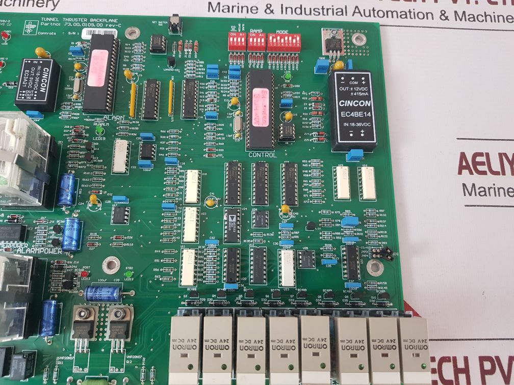 Hirp 73.00.0109.00 Rev-c Tunnel Thruster Backplane Pc Board