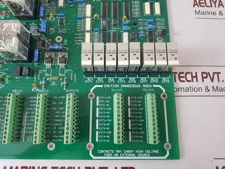 Hirp 73.00.0109.00 Rev-c Tunnel Thruster Backplane Pc Board
