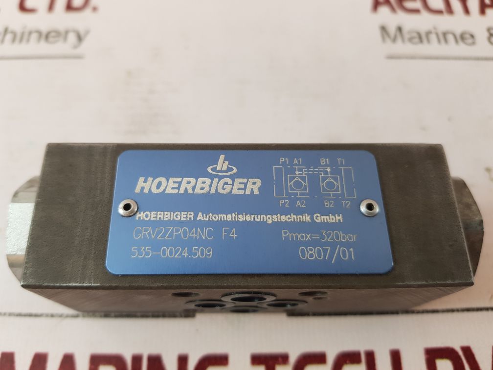 Hoerbiger grv2zp04nc f4 check valve 535-0024.509