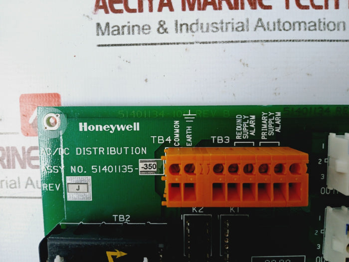 Honeywell 51401135-350 Ac/Dc Distribution Power Supply 94V-0 Rev.J,B
