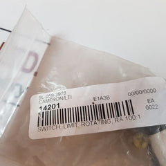 Honeywell Ba-2Rb-p4 Micro Limit Switch 250 Or 480 Vac 9L-059-3978