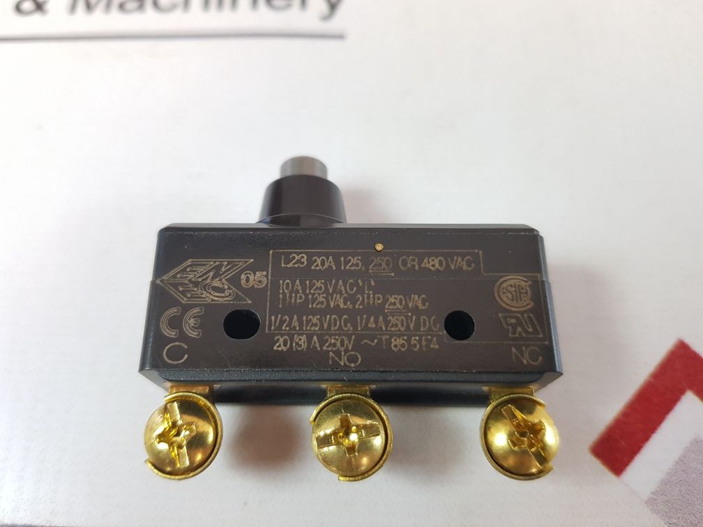 Honeywell Ba-2Rb-p4 Micro Limit Switch 250 Or 480 Vac 9L-059-3978