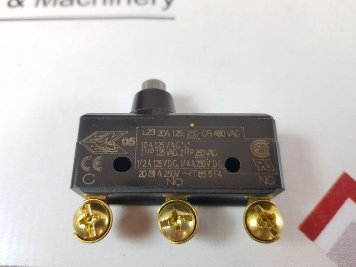 Honeywell Ba-2Rb-p4 Micro Limit Switch 250 Or 480 Vac 9L-059-3978