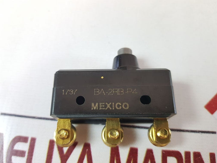 Honeywell Ba-2Rb-p4 Micro Limit Switch 250 Or 480 Vac 9L-059-3978