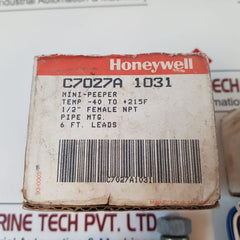 Honeywell C7027A 1031 2 Mini-peeper U.V. Sensor Rev. B