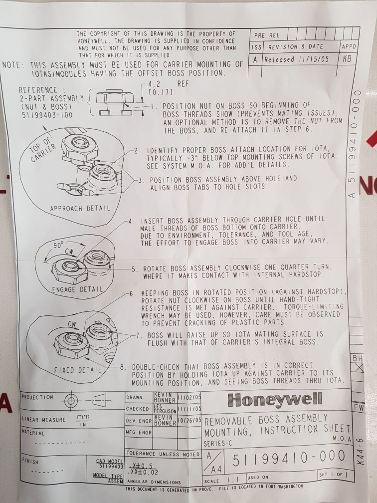 Honeywell Cc-tfb811 Fieldbus Interface Red.-8 Nets 51306751-175