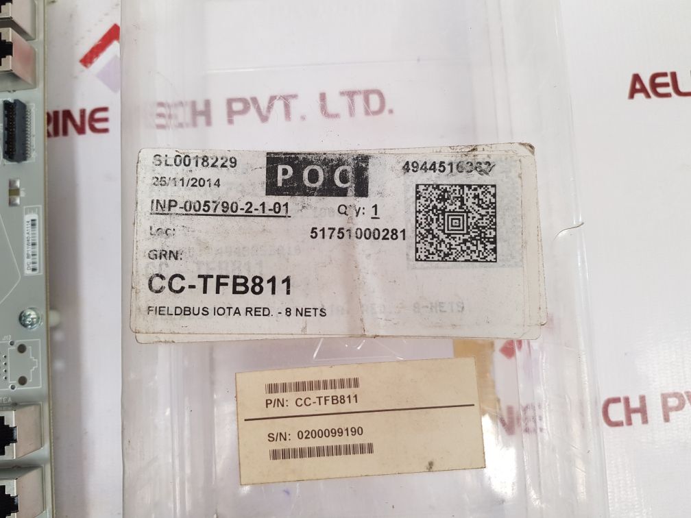 Honeywell Cc-tfb811 Fieldbus Interface Red.-8 Nets 51306751-175