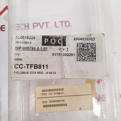 Honeywell Cc-tfb811 Fieldbus Interface Red.-8 Nets 51306751-175