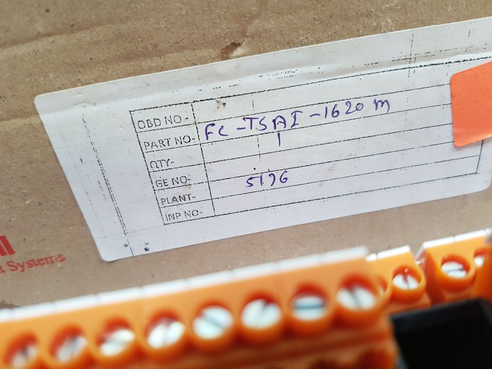 Honeywell Fc-tsai-1620M Field Termination Assembly Module 61735 50624 30Vdc