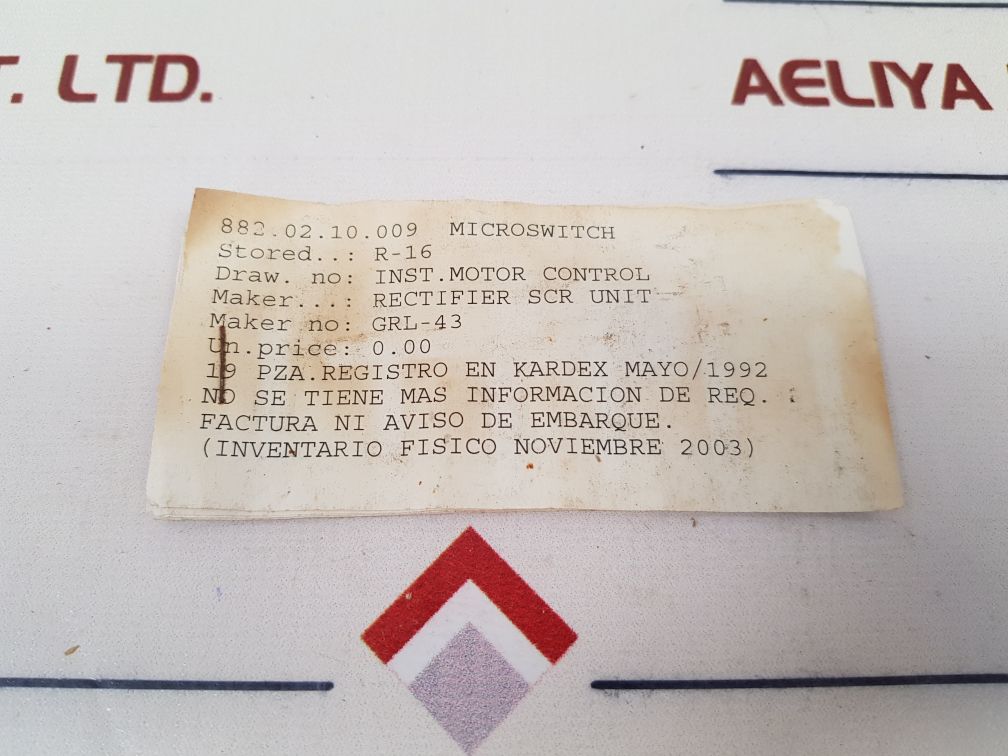 Honeywell Grl-43 Micro Switch