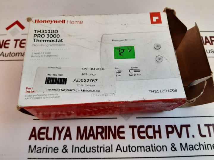 Honeywell Home Pro 3000 Non Programmable Digital Thermostat Th3110D1008