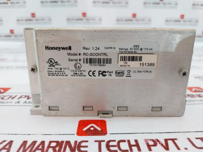 Honeywell Rc-scontrl Remote Terminal Unit 10-30Vdc, Rc500, Rev: 1.24