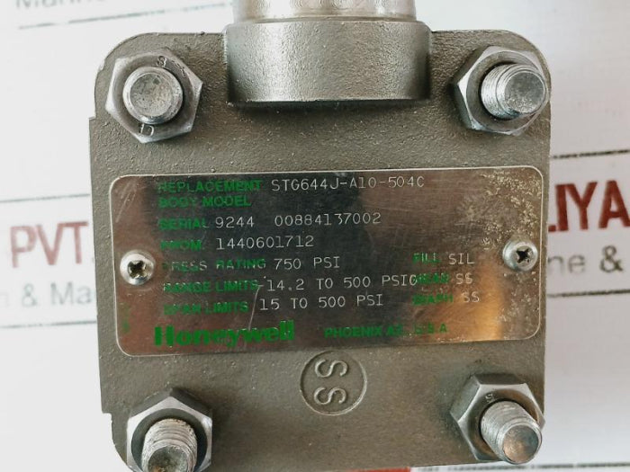 Honeywell Stg644-e1G-00000-p0D2-514C Smart Transmitter 750 Psi, St3Q00 11-42 Vdc