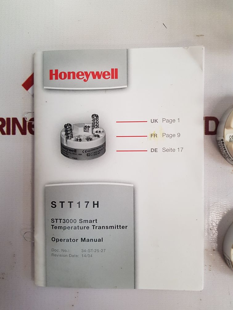 Honeywell Stt17H-bn Stt3000 Smart Temperature Transmitter 35V