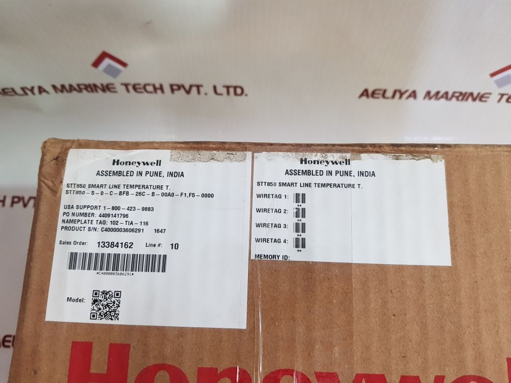 Honeywell Stt850 Smart Temperature Transmitter Stt850-s-0-c-bfb-26C-b-00A0-f1,F5-0000F1,F5-0000