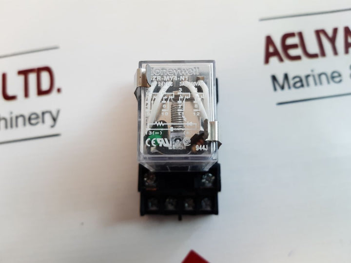 Honeywell Szr-my4-n1 Magnetic Relay With Base 3A 250Vac