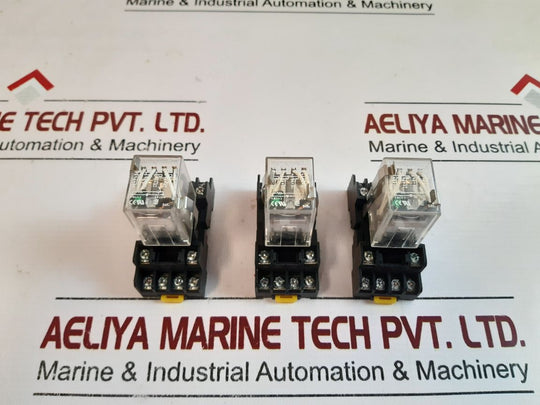 Honeywell Szr-my4-n1 Magnetic Relay With Base 24 Vdc 3A At 250Vac