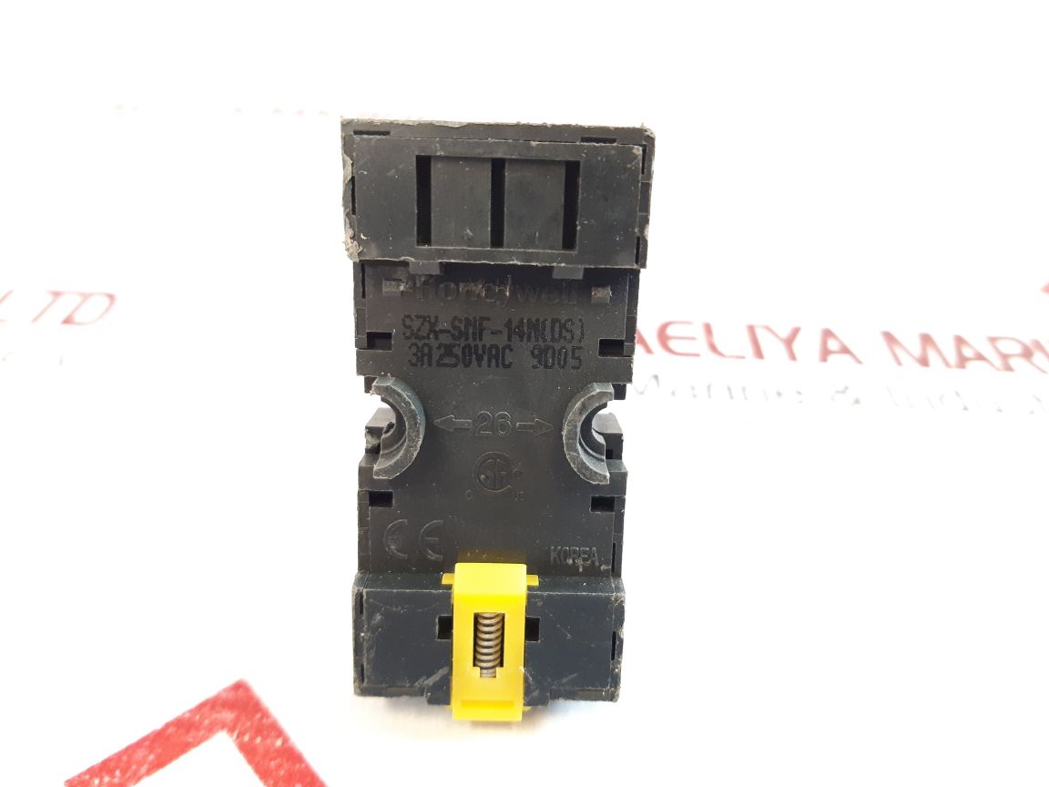 Honeywell Szr-my4-n1 Magnetic Relay With Base 24 Vdc 3A At 250Vac