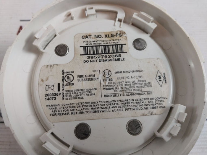 Honeywell Xls-ps Intelligent Photo Detector Sensor With Base 260336P