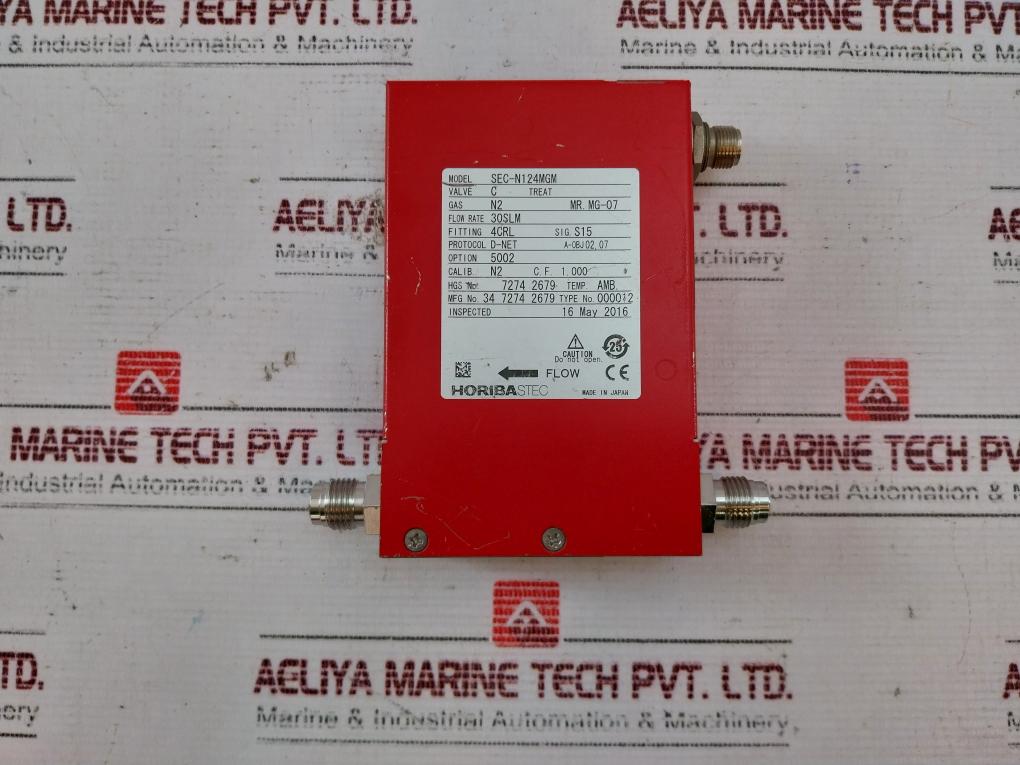Horiba Stec N100 Mass Flow Controller Sec-n124Mgm