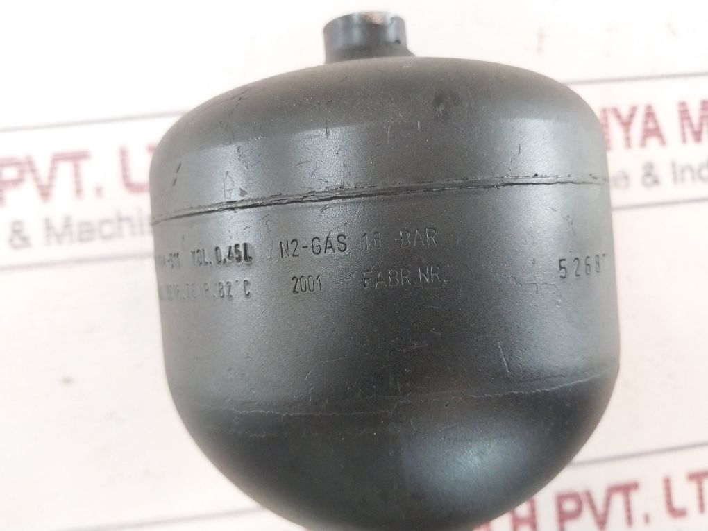 Hydac 050-1515-174-611 Integral Accumulator Hp 0.45l 16 Bar N2-gas 175 Bar