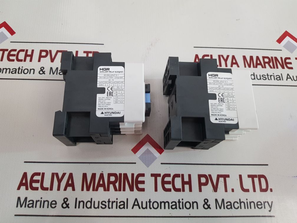 Hyundai Electric Hgr 40 Auxiliary Relay