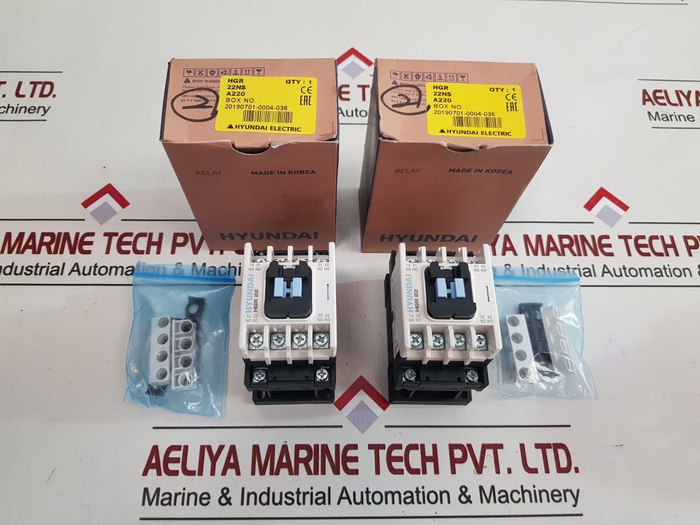 Hyundai Electric Hgr 22 Auxiliary Relay
