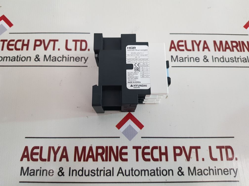 Hyundai Electric Hgr 22 Auxiliary Relay