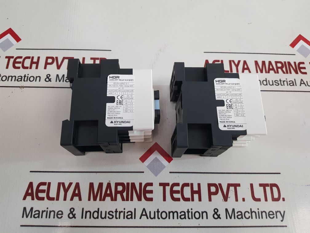 Hyundai Electric Hgr 31 Auxiliary Relay A220