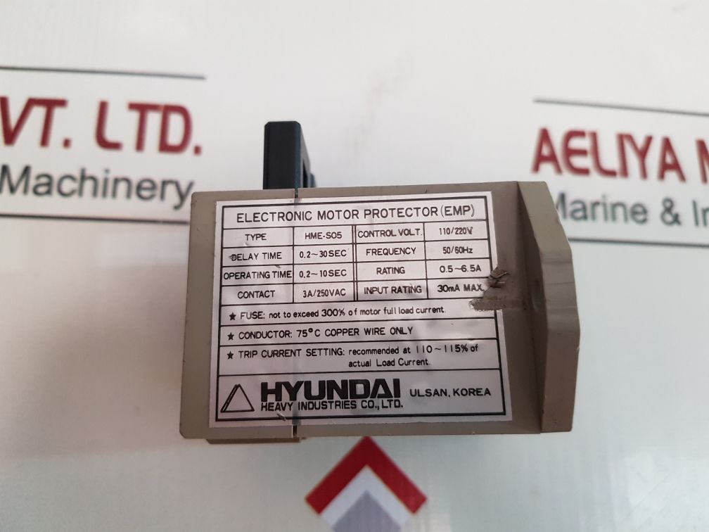 Hyundai Hme-s05 Electronic Motor Protector