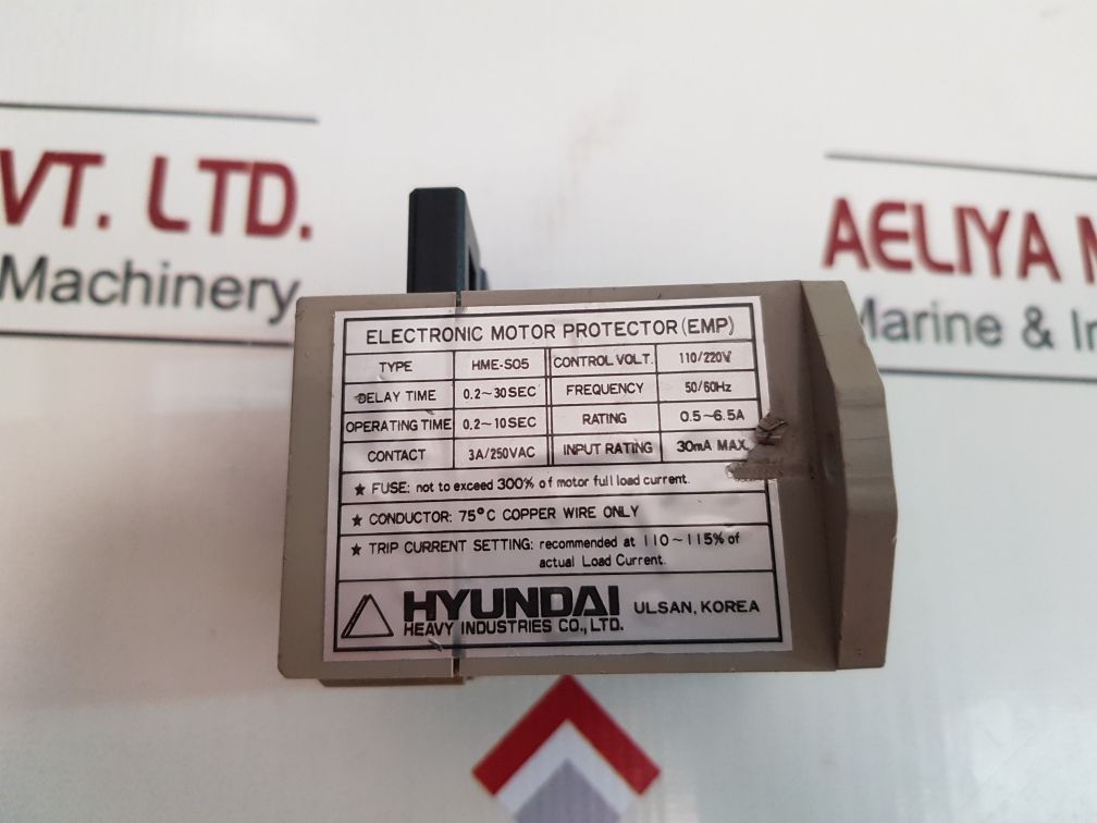Hyundai hme-s05 electronic motor protector