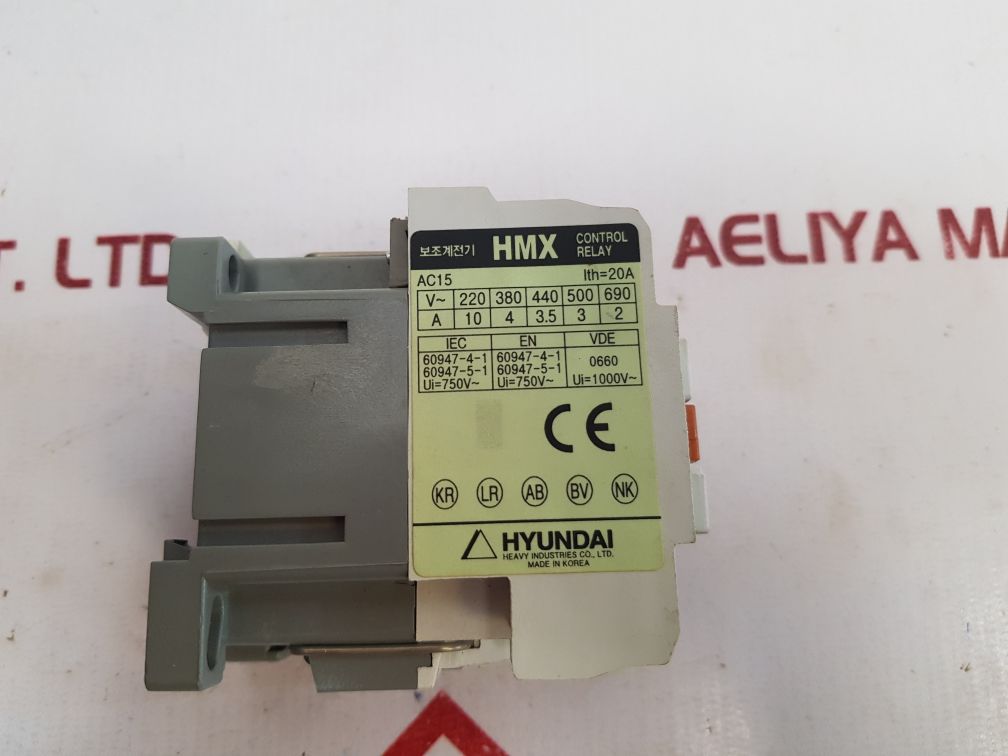 Hyundai Hmx 22 Control Relay 20A 100...110V 60Hz
