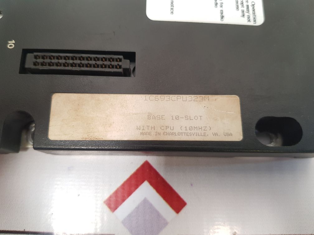 Ge Fanuc Ic693Cpu323M 10-slot Programmable Controller Base