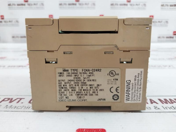Idec Fc4A-c24R2 Microsmart Controller 100-240Vac 50/60Hz 40Va