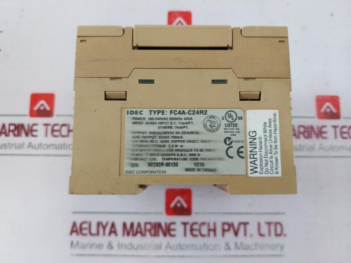 Idec Fc4A-c24R2 Microsmart Programmable Logic Controller 100-240Vac V210