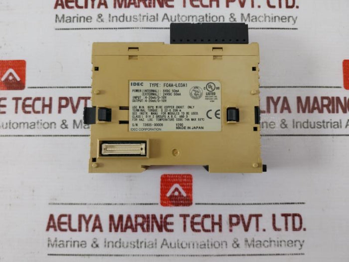 Idec Fc4A-l03A1 Analog Input/Output Module 4-20Ma/0-10V V200 24Vdc 50Ma