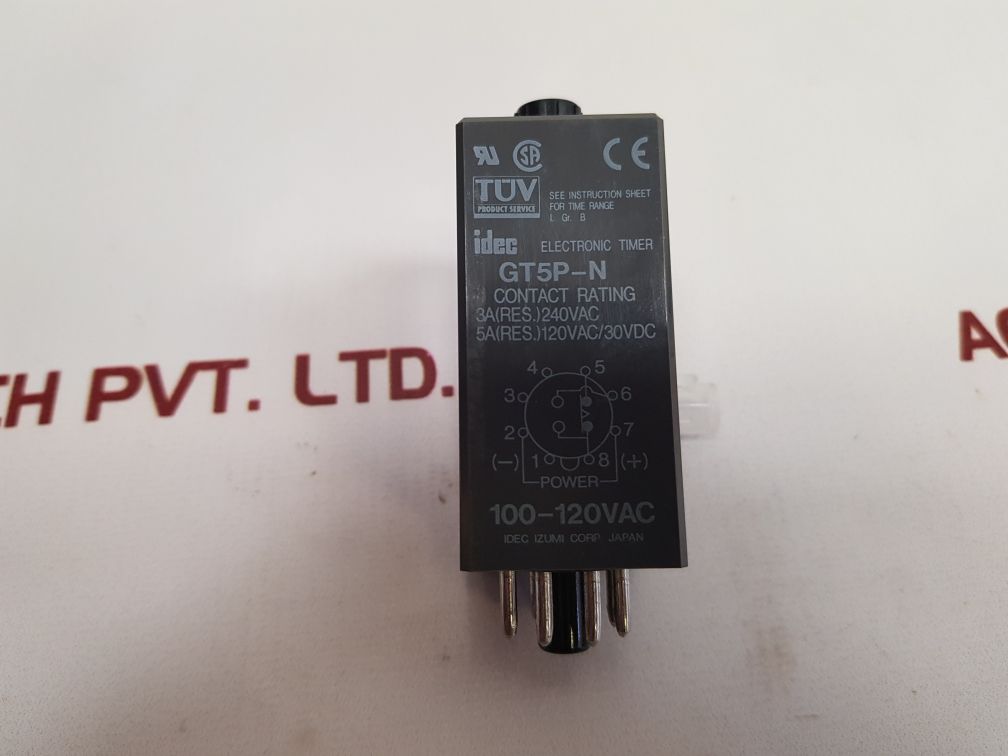 Idec Gt5P-n Electronic Timer 0-10 Sec.