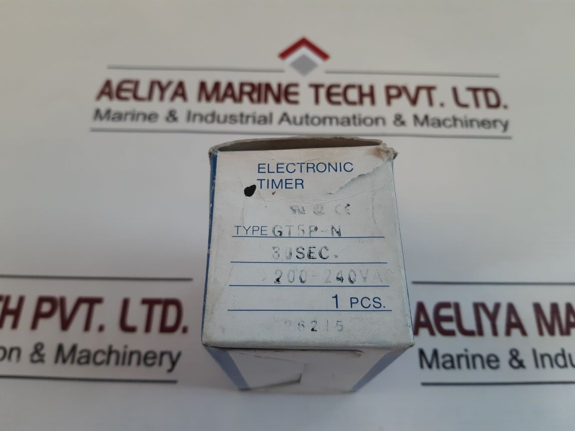 Idec Gt5P-n Electronic Timer 0 To 30 Sec 5A(Res.)120Vac/30Vdc
