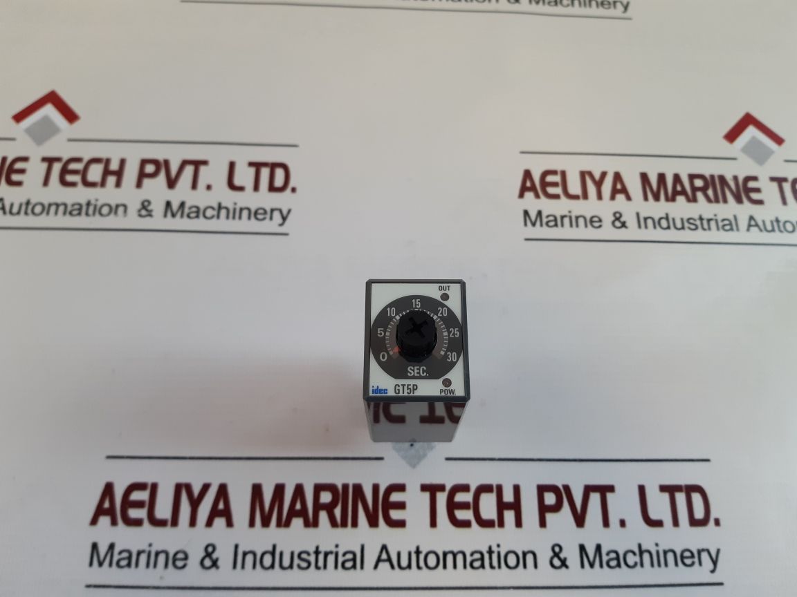 Idec Gt5P-n Electronic Timer 0 To 30 Sec 5A(Res.)120Vac/30Vdc