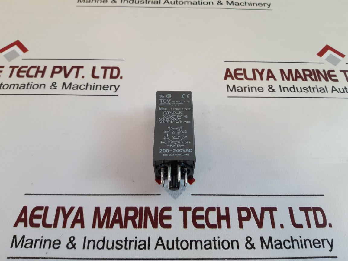 Idec Gt5P-n Electronic Timer 0 To 30 Sec 5A(Res.)120Vac/30Vdc