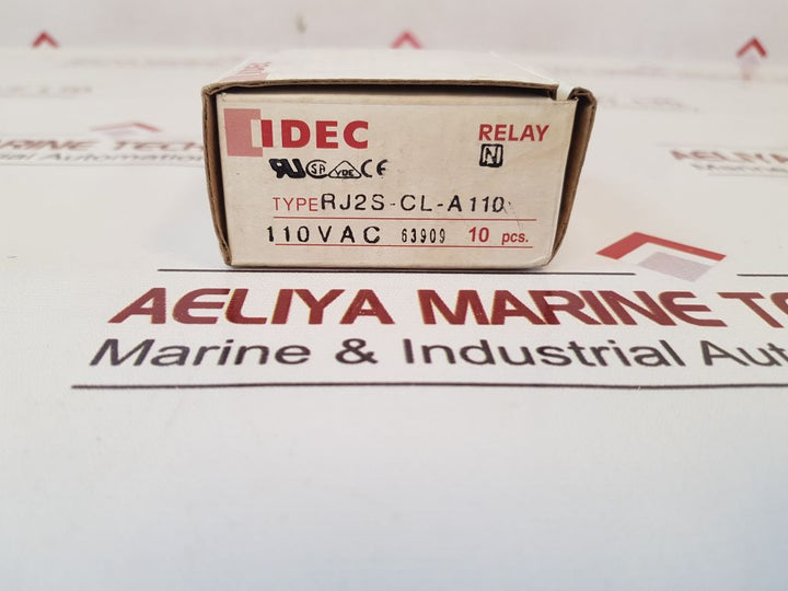 Idec Rj2S-cl-a110 Relay 110Vac 50/60Hz