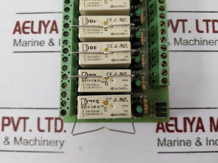 Idec Rq1v-cm-d24 Relay Module 12a 250vac 30vdc Coil 24vdc Star 8001