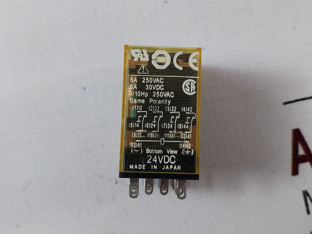Lot Of 3X IDEC RU4S-D-D24 Power Relay 6A 250VAC 1/10HP