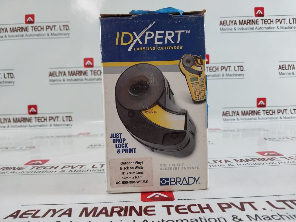 Idxpert Xc-500-580-wt-bk Labeling Cartridge Outdoor Vinyl 13Mm X 9.1M
