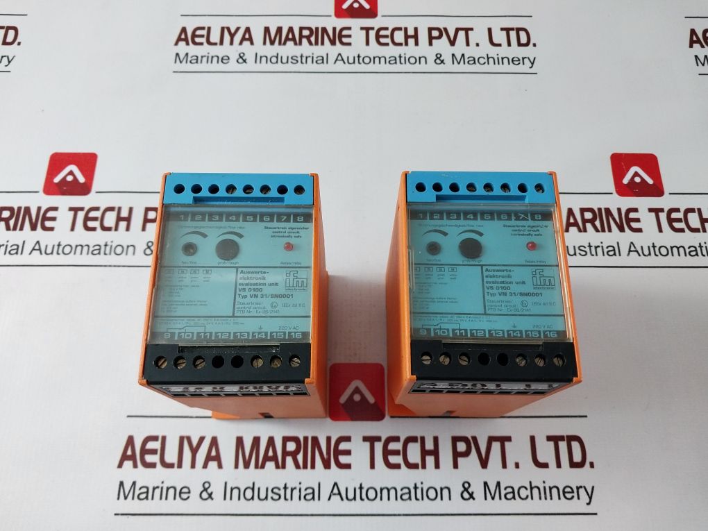 Ifm Electronic Vn31 Evaluation Unit Monitor Relay Ex-86/2141 Dc24V 220Vac