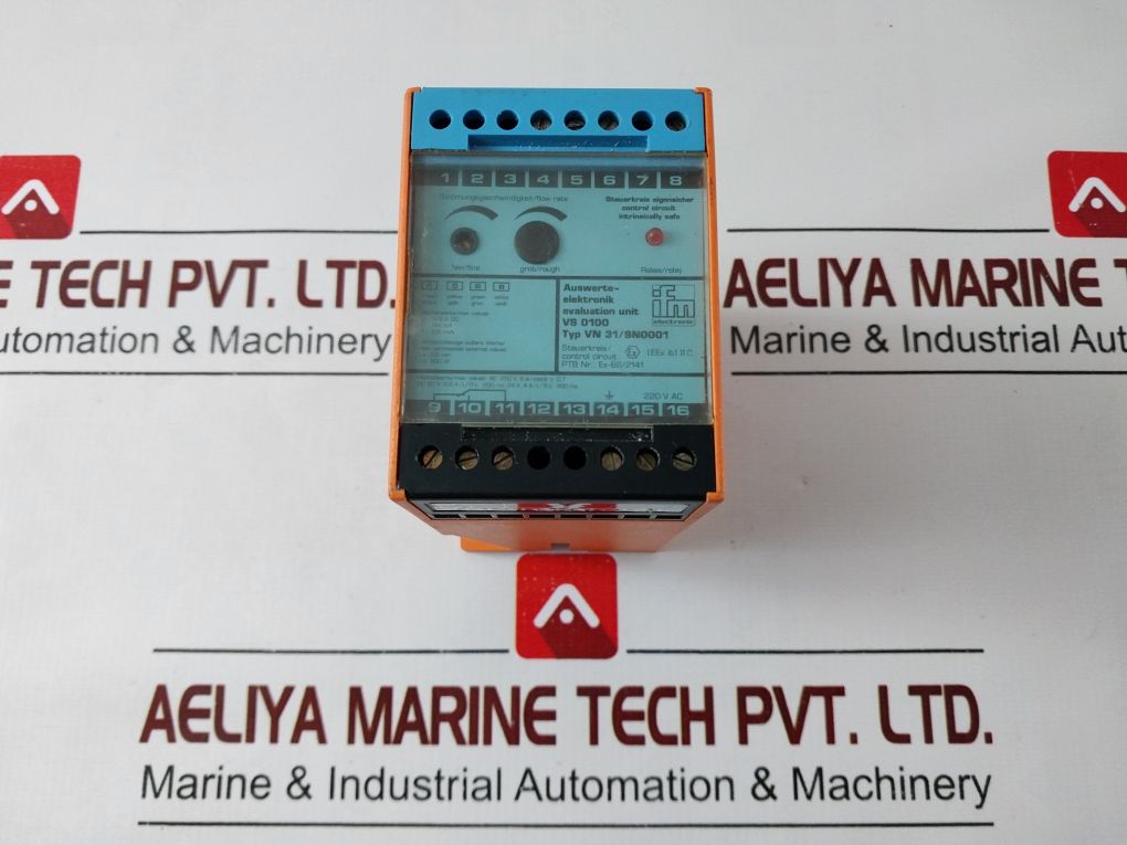 Ifm Electronic Vn31 Evaluation Unit Monitor Relay Ex-86/2141 Dc24V 220Vac