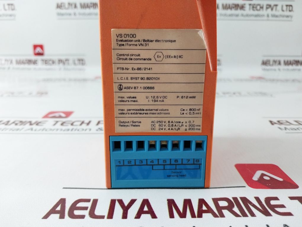 Ifm Electronic Vn31 Evaluation Unit Monitor Relay Ex-86/2141 Dc24V 220Vac